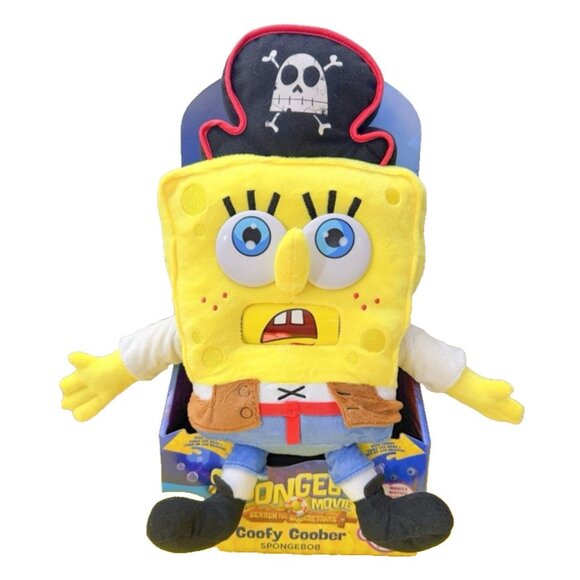 SpongeBob SquarePants Goofy Goober Talking Plush 16in Mouth Moves Sound Toy NEW - Picture 9 of 9
